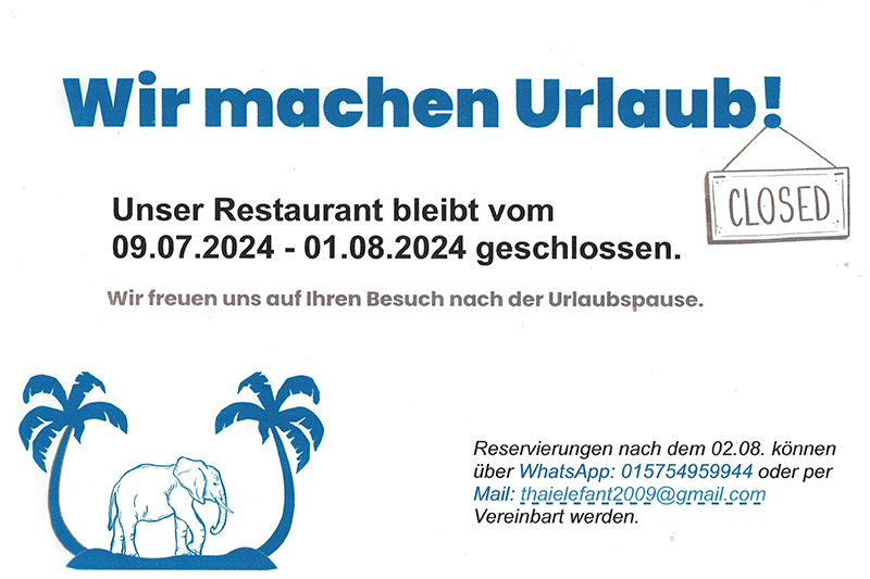 Urlaub 2024